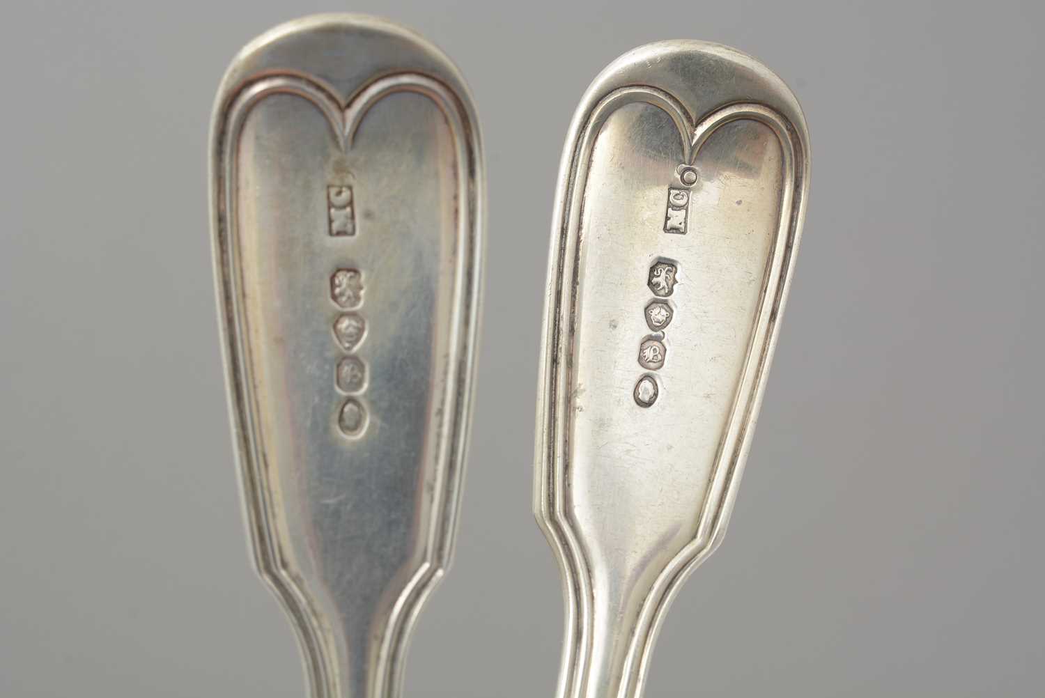 Six William IV silver tablespoons, - Image 2 of 2