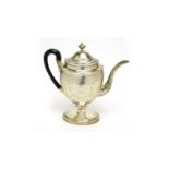 A George III silver coffee pot, by Robert Hennell I & David Hennell II,