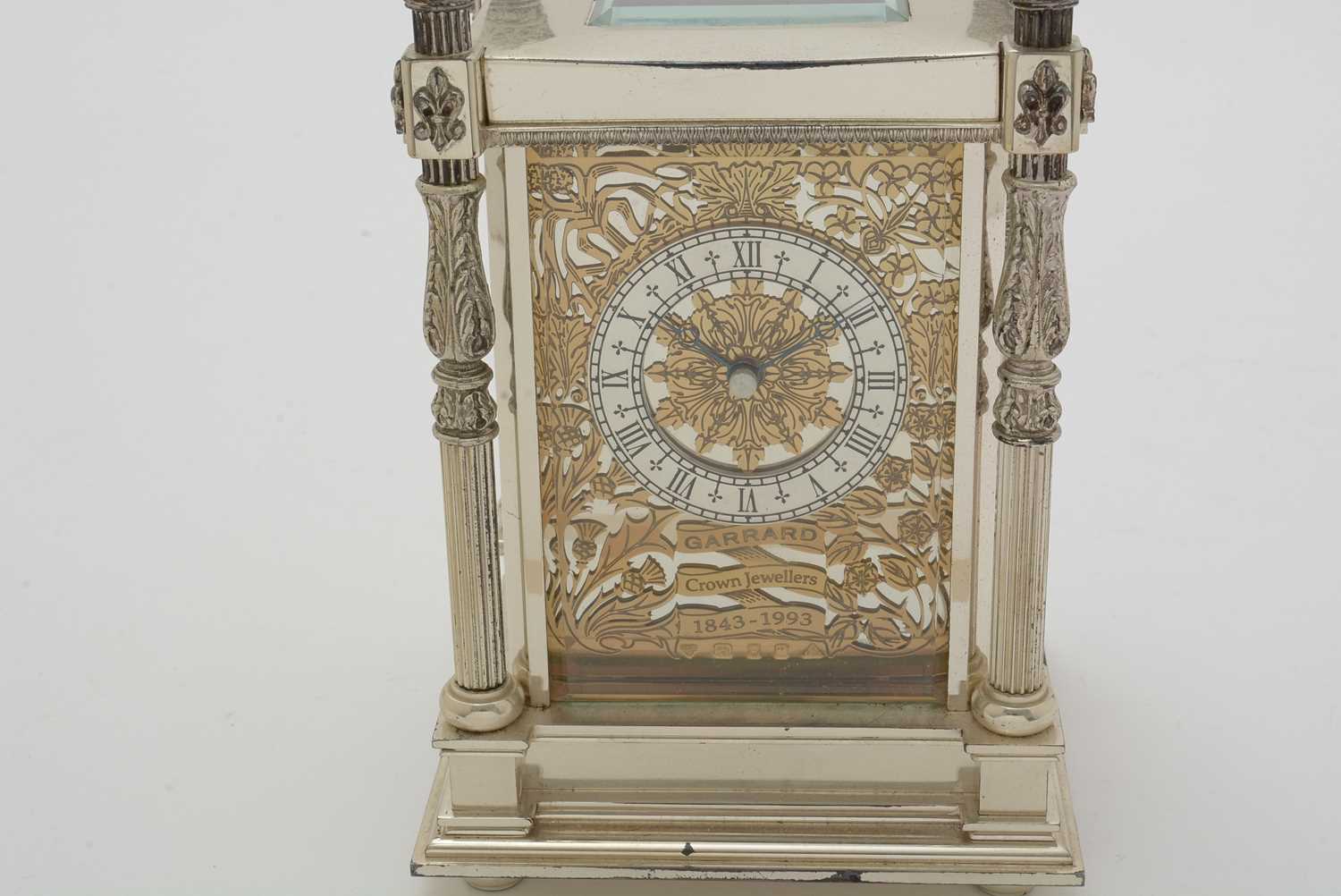 'The Canopy Clock': a large silver carriage clock, by Garrard, - Image 13 of 16