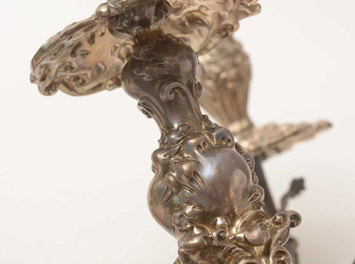 A William IV silver five-branch candelabrum, by Paul Storr, - Image 32 of 40