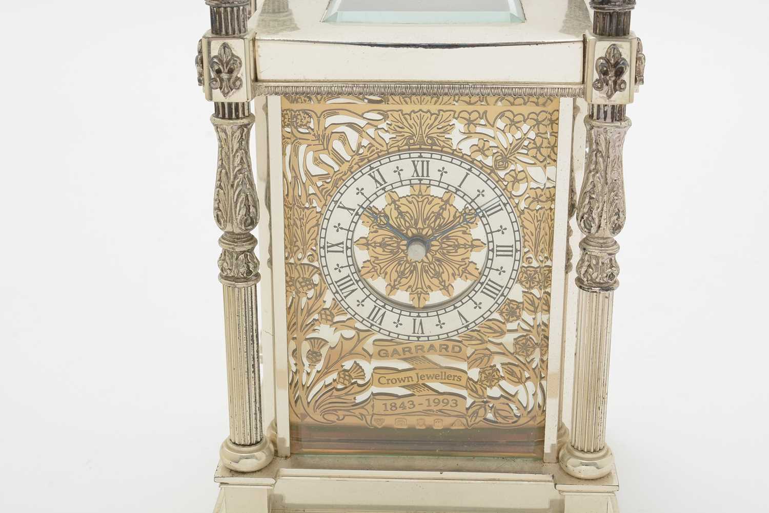 'The Canopy Clock': a large silver carriage clock, by Garrard, - Image 12 of 16
