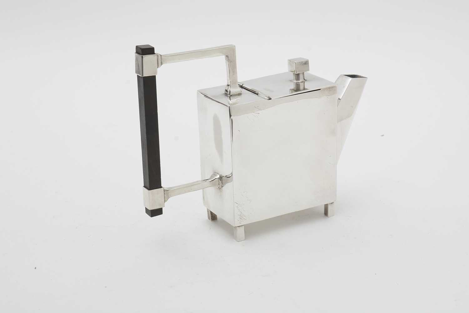 Dr. Christopher Dresser for Dixon: electroplate square teapot - Image 2 of 7