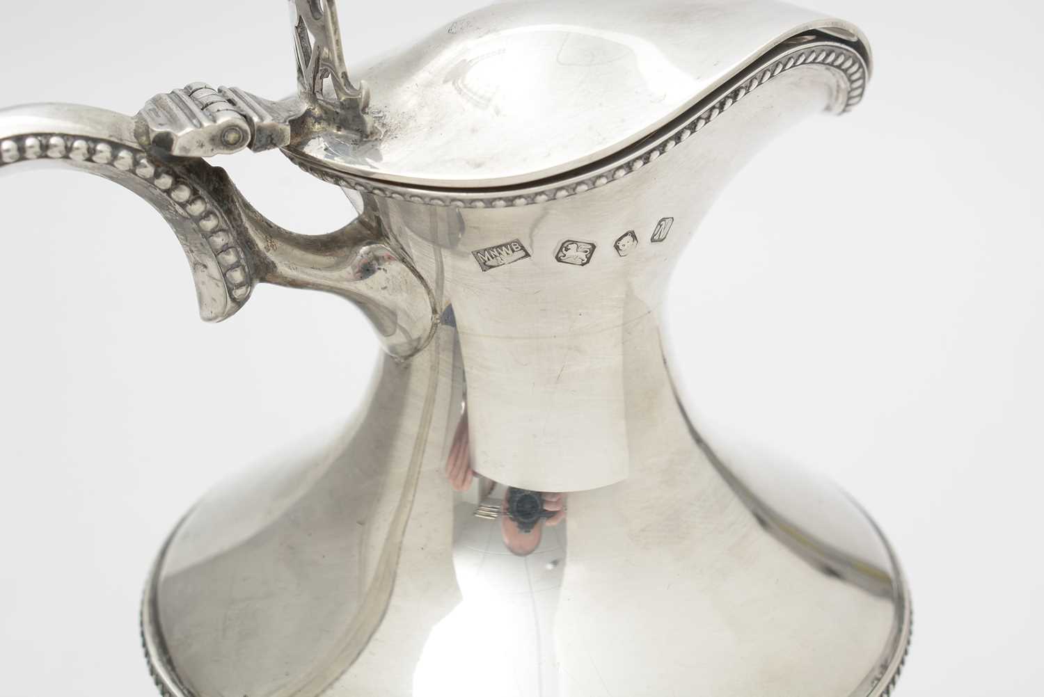 An Elizabeth II silver mounted glass claret jug, by Mappin & Webb, - Image 4 of 5