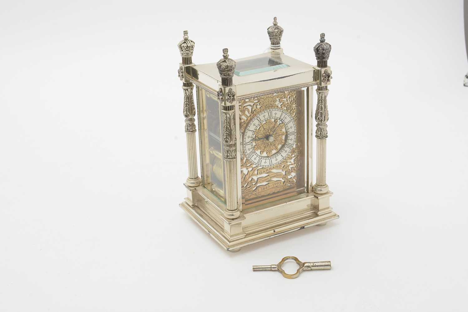 'The Canopy Clock': a large silver carriage clock, by Garrard, - Image 4 of 16