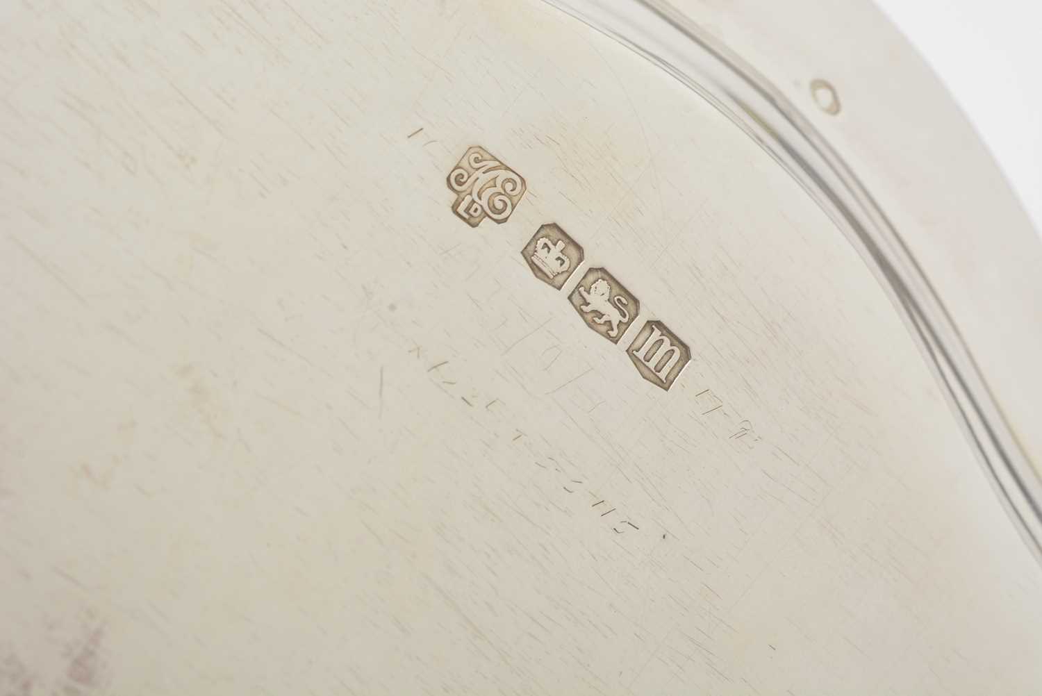 An Elizabeth II silver salver, by Hawksworth, Eyre & Co Ltd, - Image 3 of 5