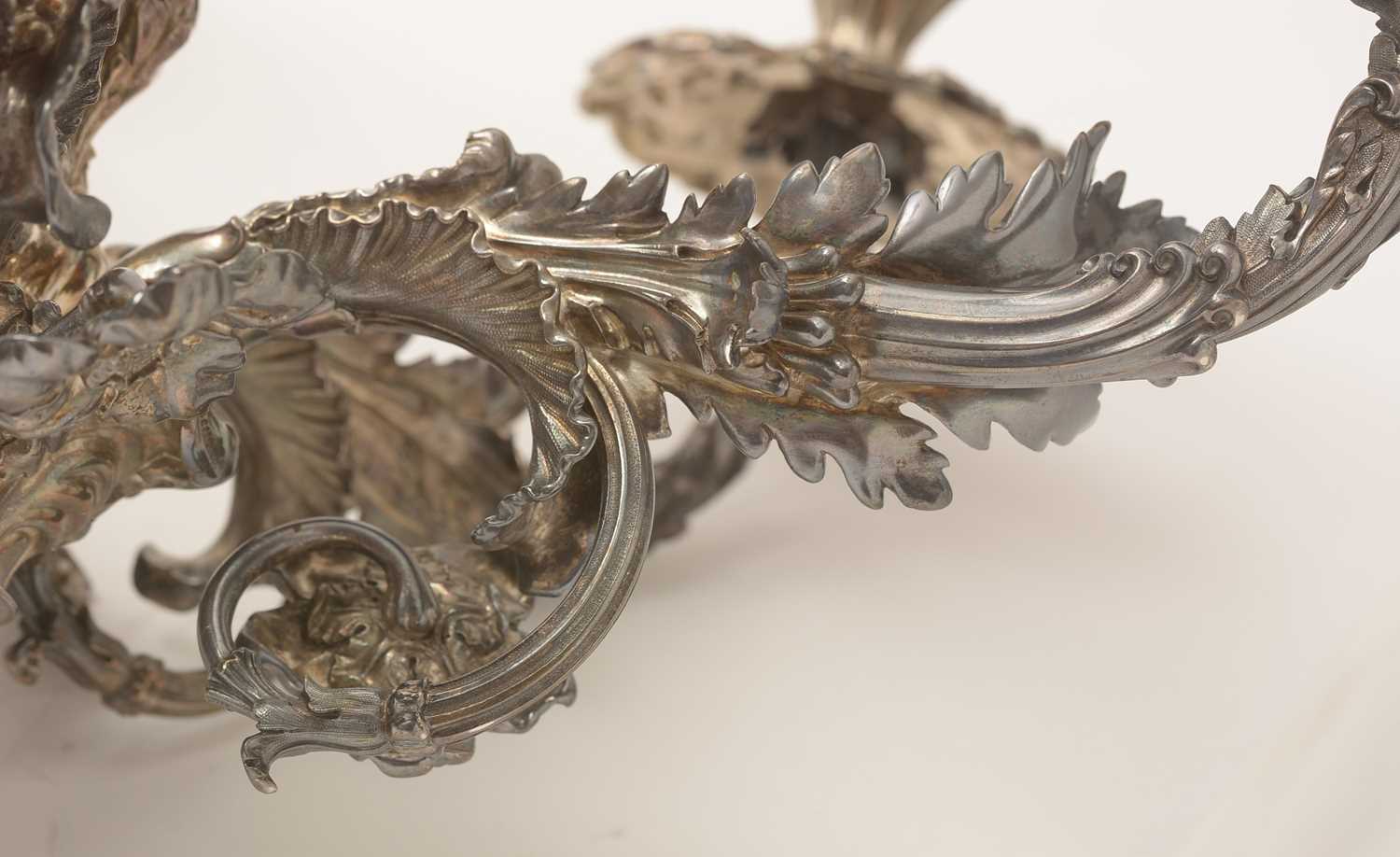 A William IV silver five-branch candelabrum, by Paul Storr, - Image 38 of 40