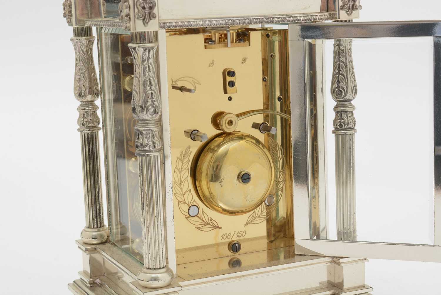 'The Canopy Clock': a large silver carriage clock, by Garrard, - Image 6 of 16