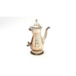 A George III silver coffee pot, by Francis Crump,