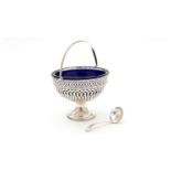 A Victorian silver sugar basket, by Cartwright, Hirons & Woodward