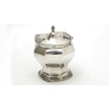 A George V silver covered jar, by James Dixon & Sons Ltd,