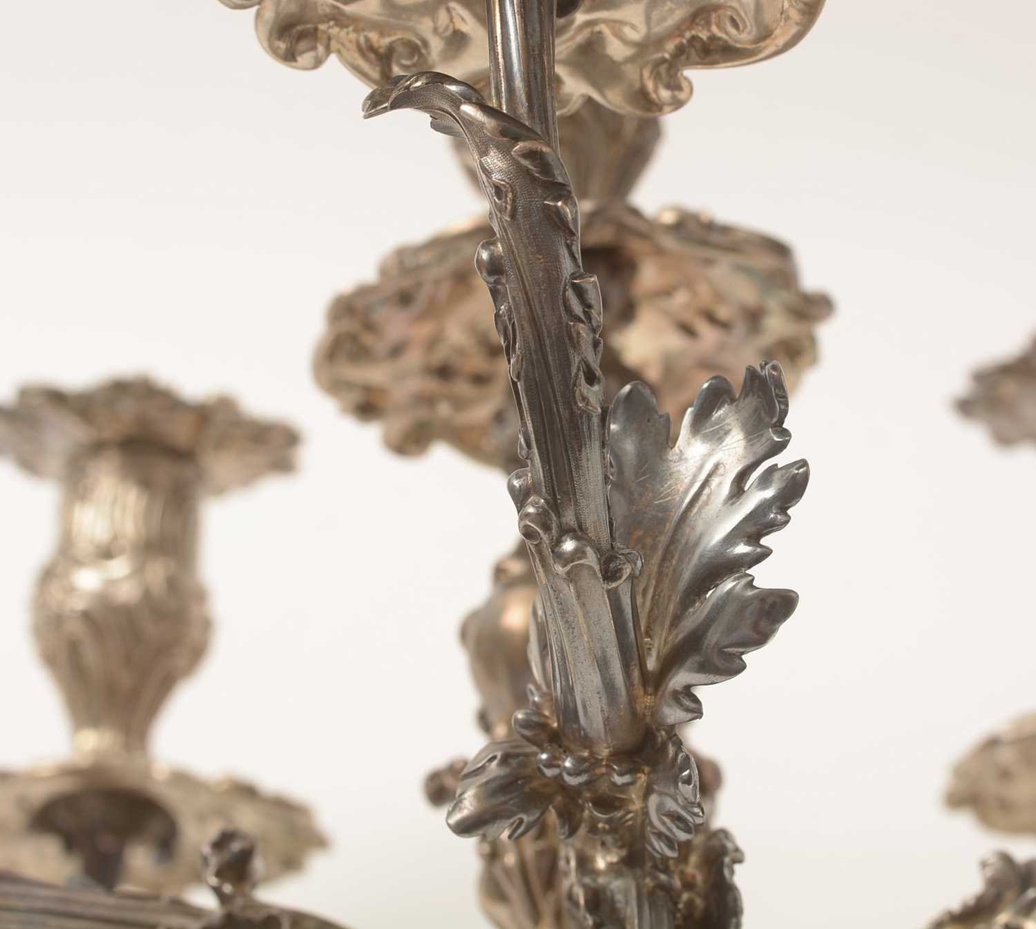 A William IV silver five-branch candelabrum, by Paul Storr, - Image 39 of 40