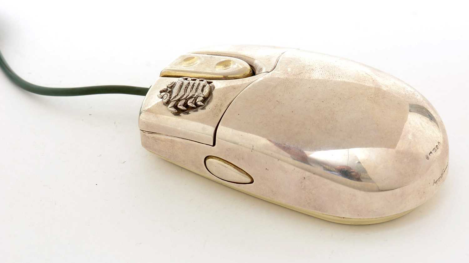 An Elizabeth II silver Millennium Bug computer mouse,