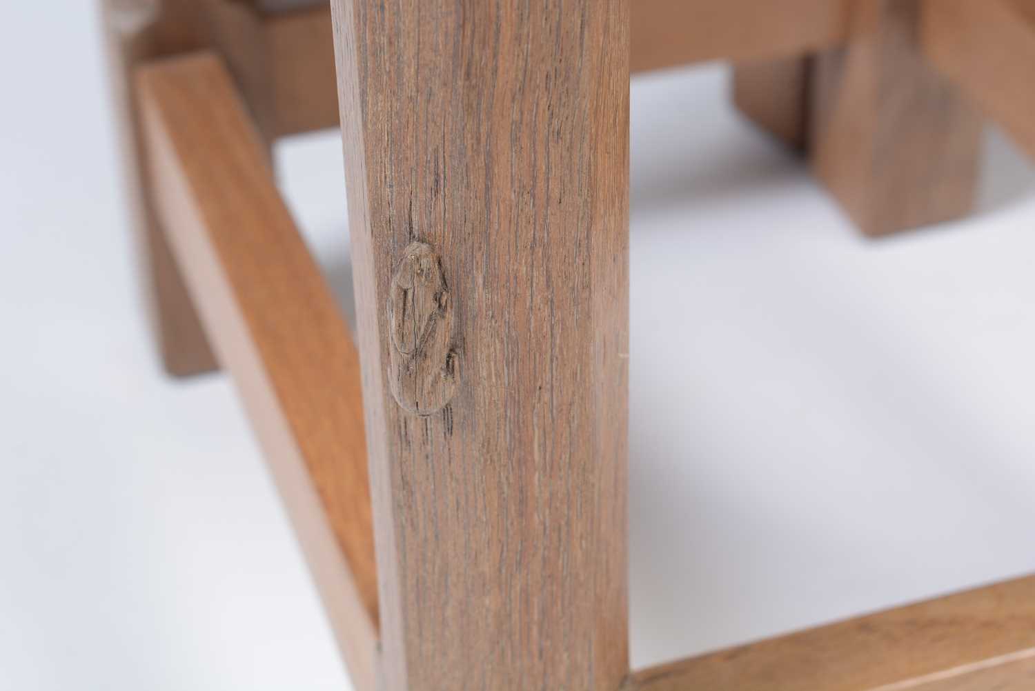 Peter "Rabbitman" Heap: an oak nest of three occasional tables. - Image 8 of 9