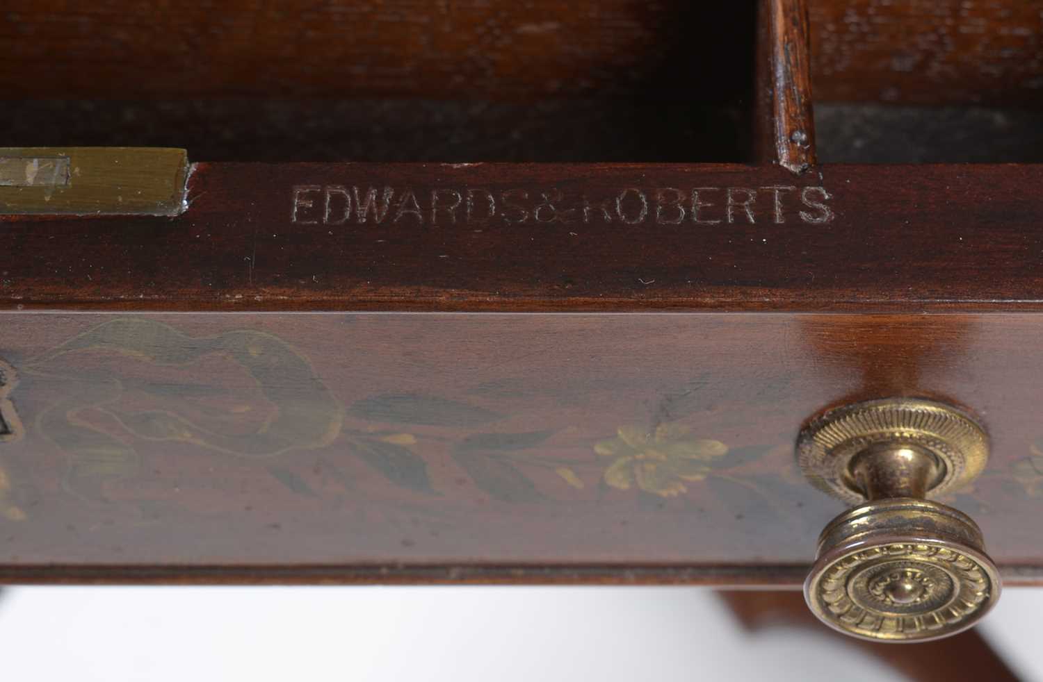 Edwards & Roberts: a late 19th Century painted mahogany Pembroke table. - Image 3 of 7