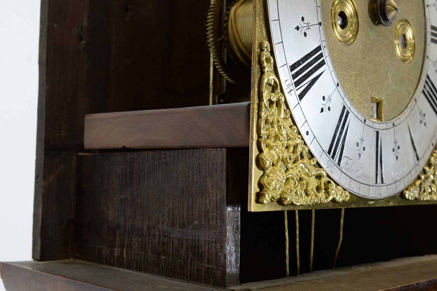 Edward Stanton, London: a burr walnut and walnut longcase clock. - Image 7 of 20