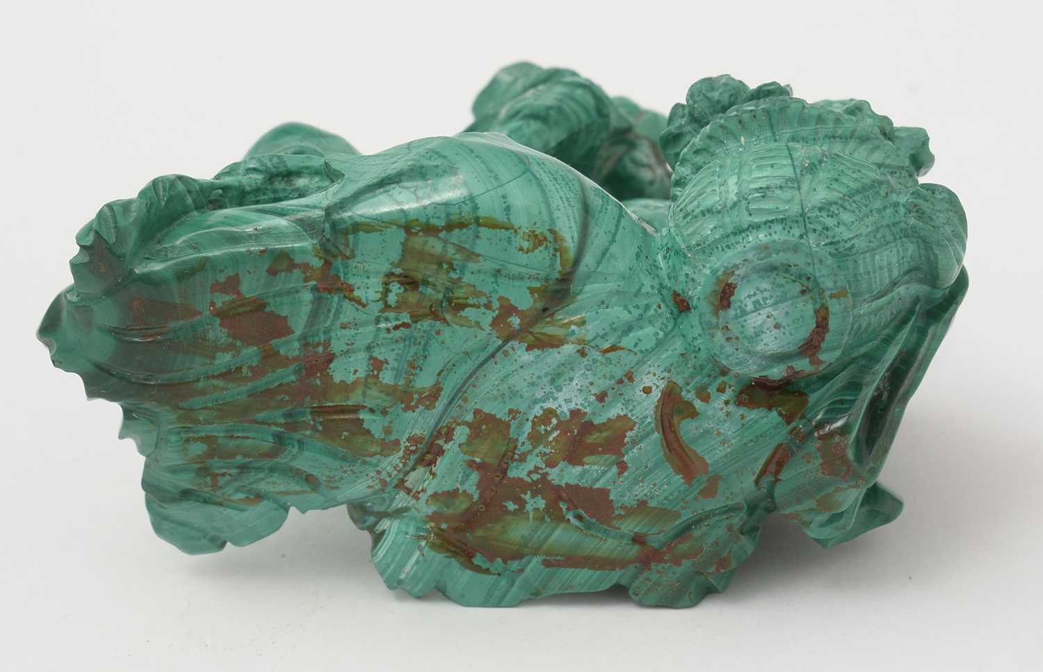 Chinese carved Malachite figure - Image 8 of 30