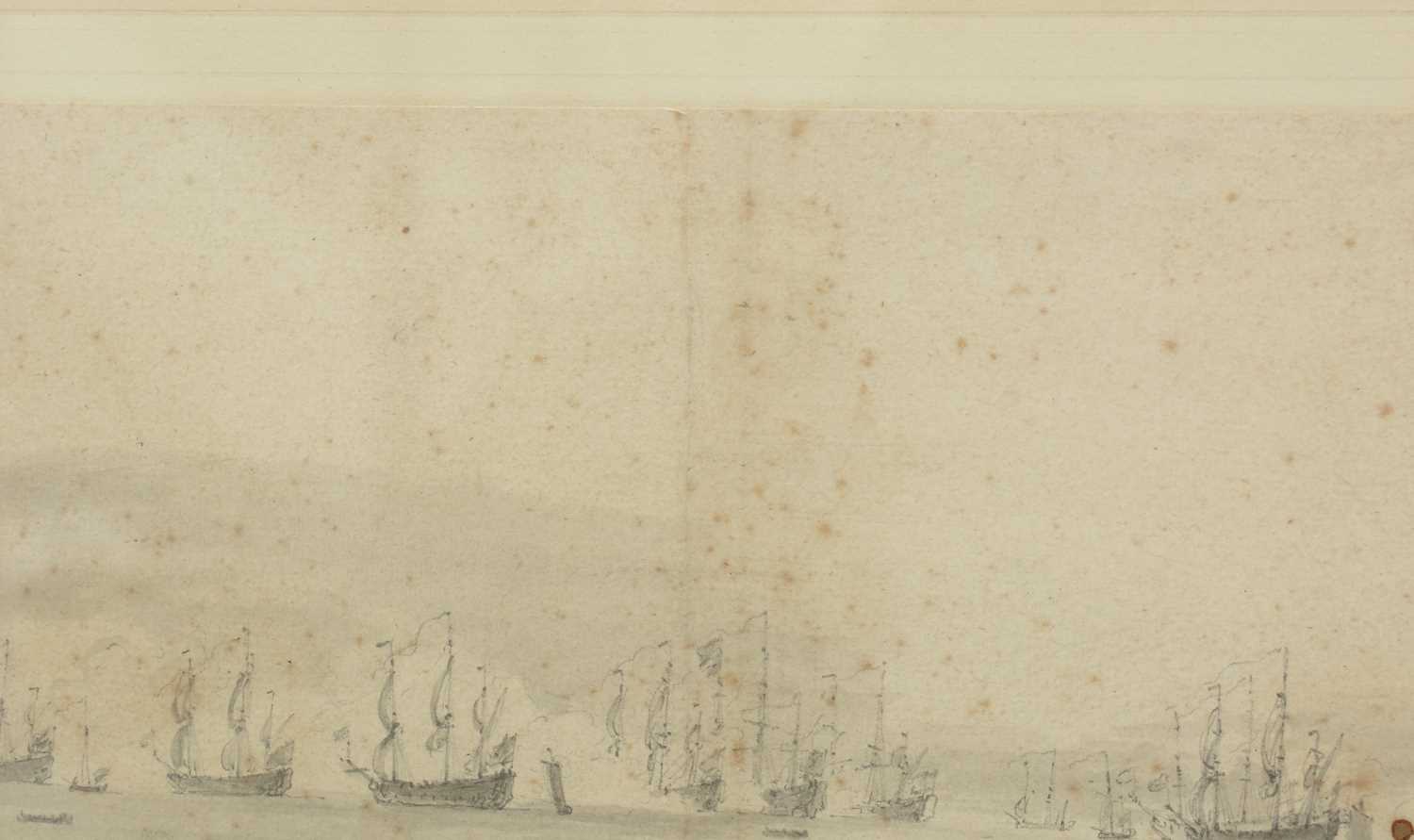 Willem Van de Velde, The Younger - The Dutch Fleet in the Thames | pencil - Image 10 of 16