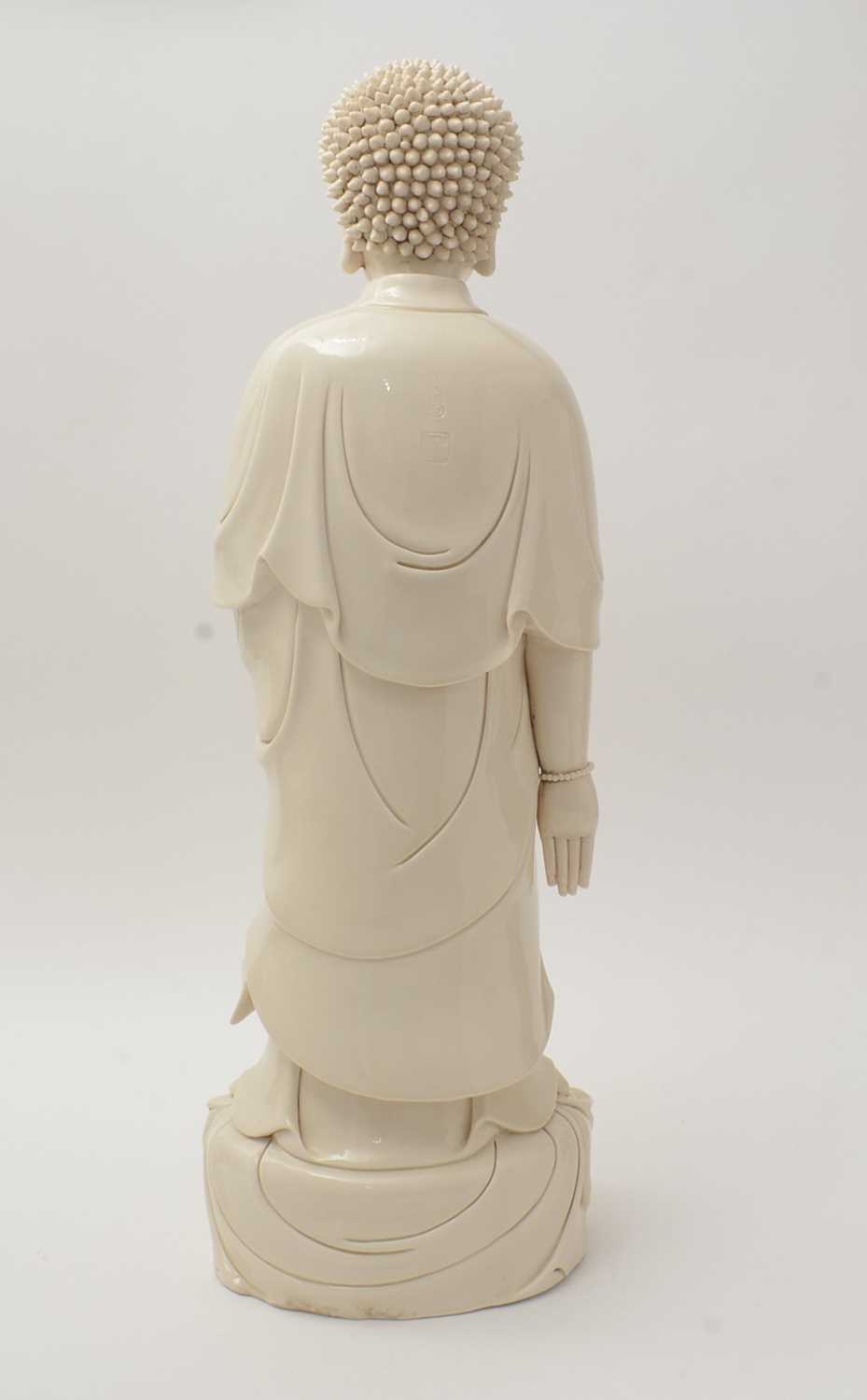 Large blanc de chine style figure Buddha, Bronzed figure and tiger - Image 22 of 23