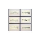 William Lionel Wyllie - Folio and Complete Set of Six Northern Marine Views | drypoint etchings