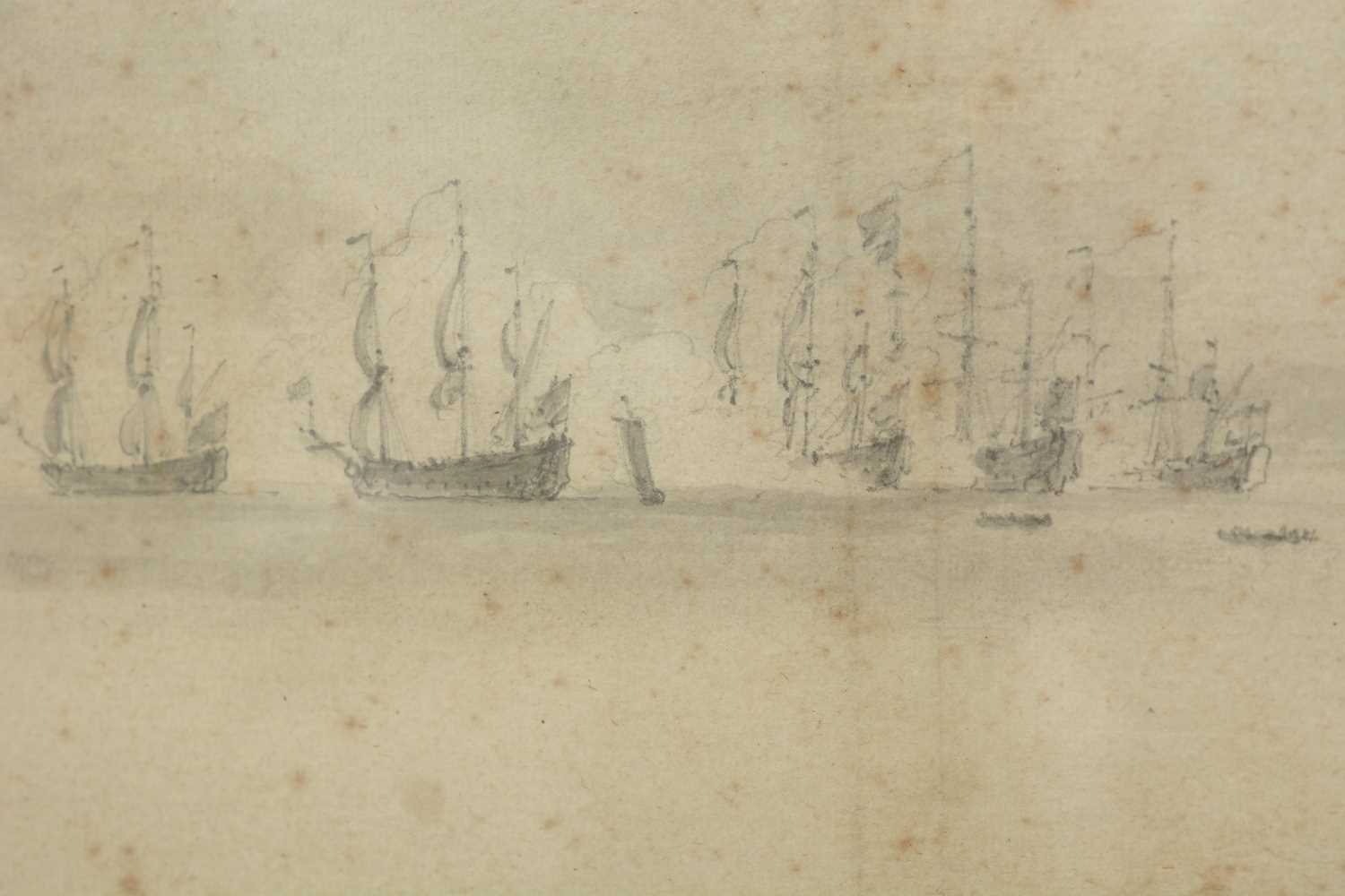 Willem Van de Velde, The Younger - The Dutch Fleet in the Thames | pencil - Image 12 of 16