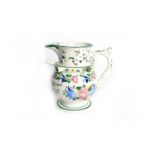 Pearlware puzzle jug dated 1838