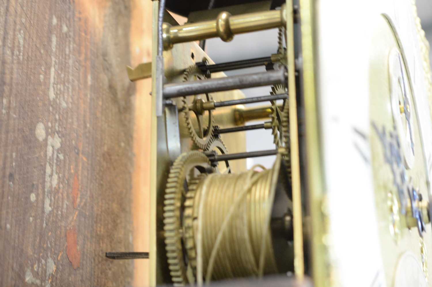 Robert Marshall, Newcastle: an oak longcase clock. - Image 8 of 9