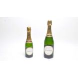 Laurent Perrier brut champagne bottle and a half