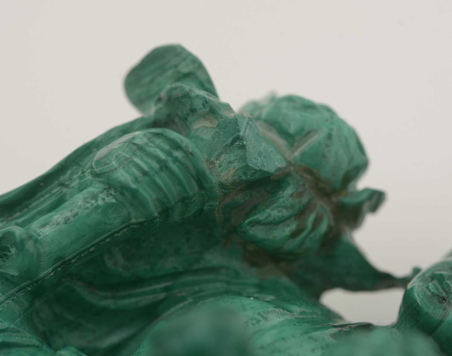 Chinese carved Malachite figure - Image 15 of 30