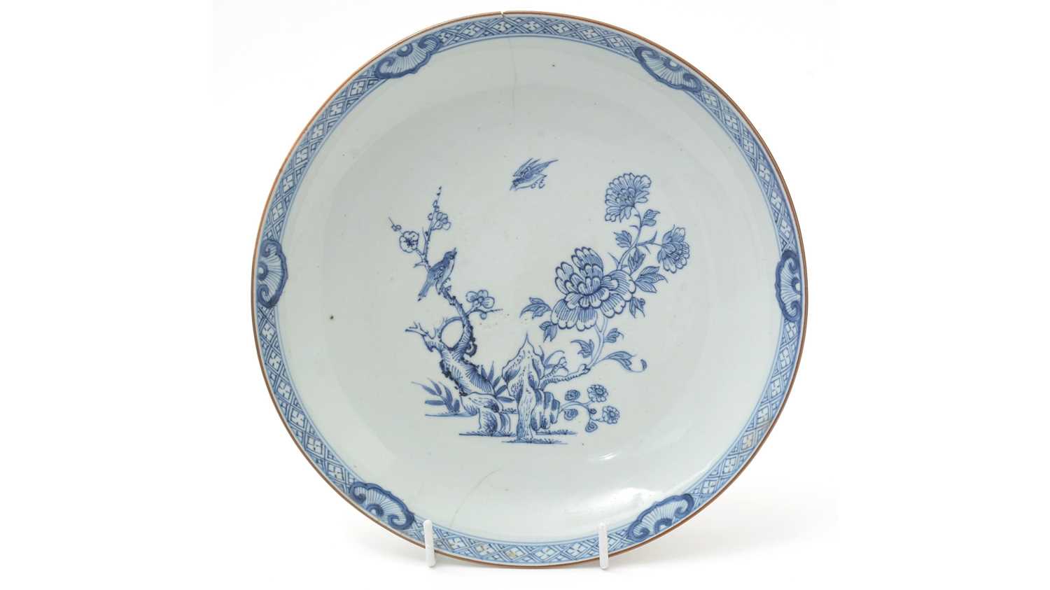 18th Century Chinese blue and white saucer dish