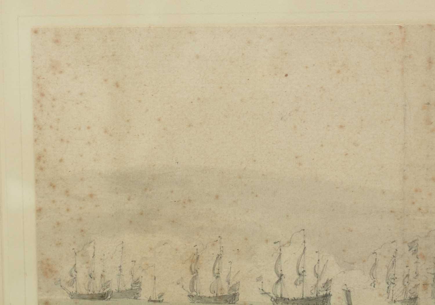 Willem Van de Velde, The Younger - The Dutch Fleet in the Thames | pencil - Image 9 of 16