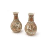 Pair of Japanese earthenware vases