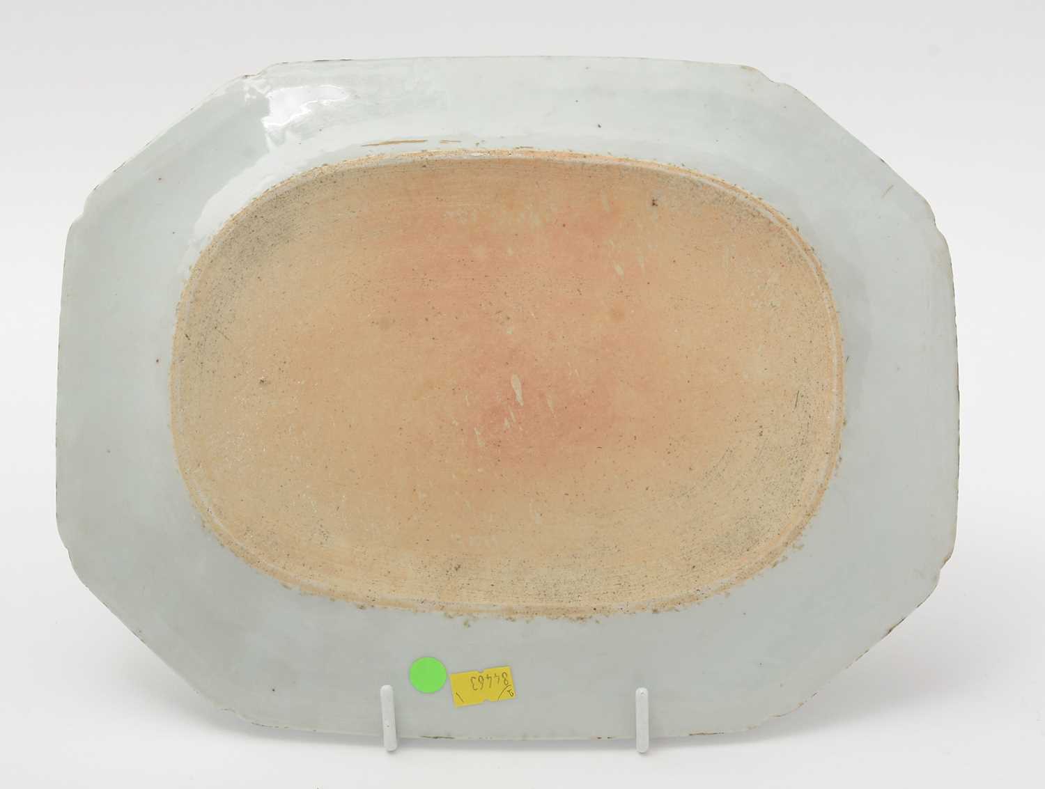 Chinese export meat plate, soup plate and a spoon - Image 7 of 7