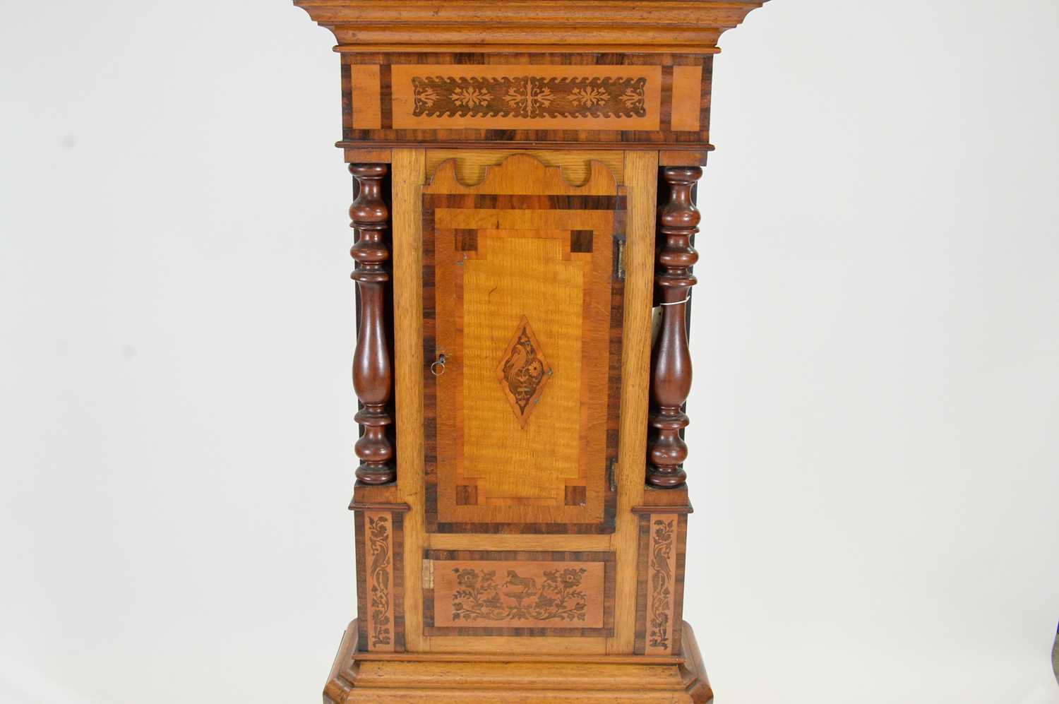 Davies, Abergele: an ornate Welsh Victorian inlaid longcase clock. - Image 6 of 12