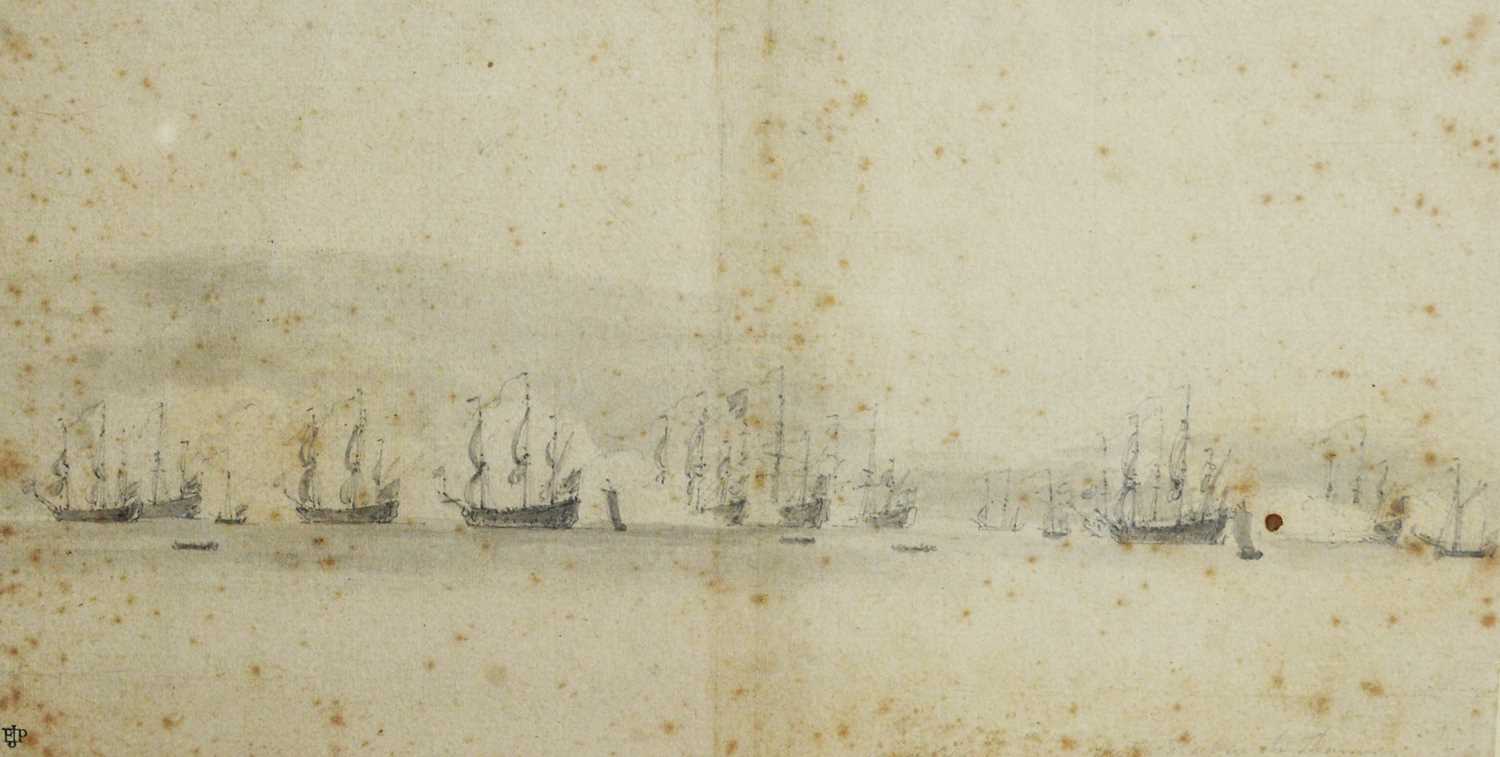 Willem Van de Velde, The Younger - The Dutch Fleet in the Thames | pencil - Image 4 of 16