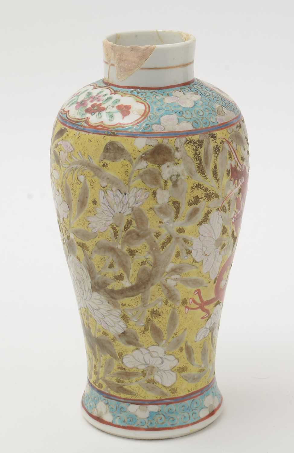 Canton bowl, vase and cover. - Image 9 of 15