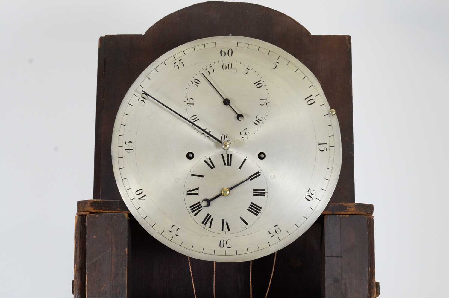 A Victorian inlaid mahogany striking domestic longcase regulator, - Image 10 of 11