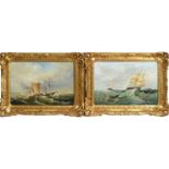 Bernard Benedict Hemy - A pair of Newcastle Marine Views | oil