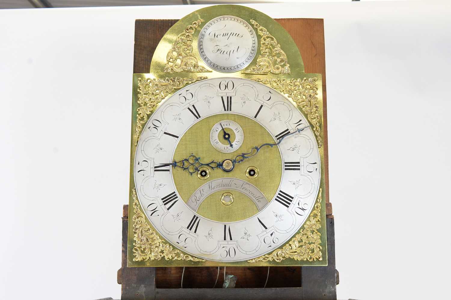Robert Marshall, Newcastle: an oak longcase clock. - Image 4 of 9