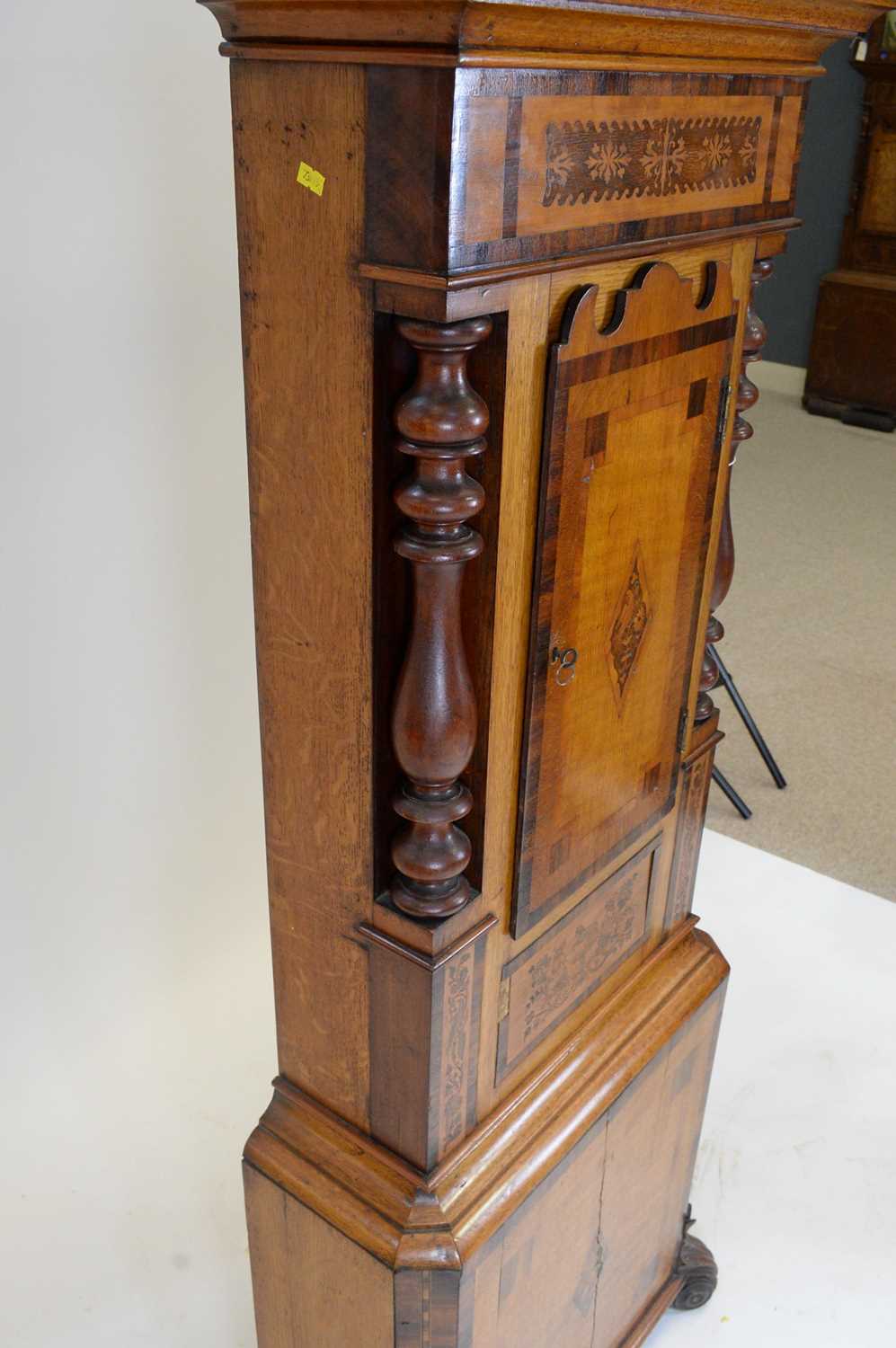 Davies, Abergele: an ornate Welsh Victorian inlaid longcase clock. - Image 12 of 12