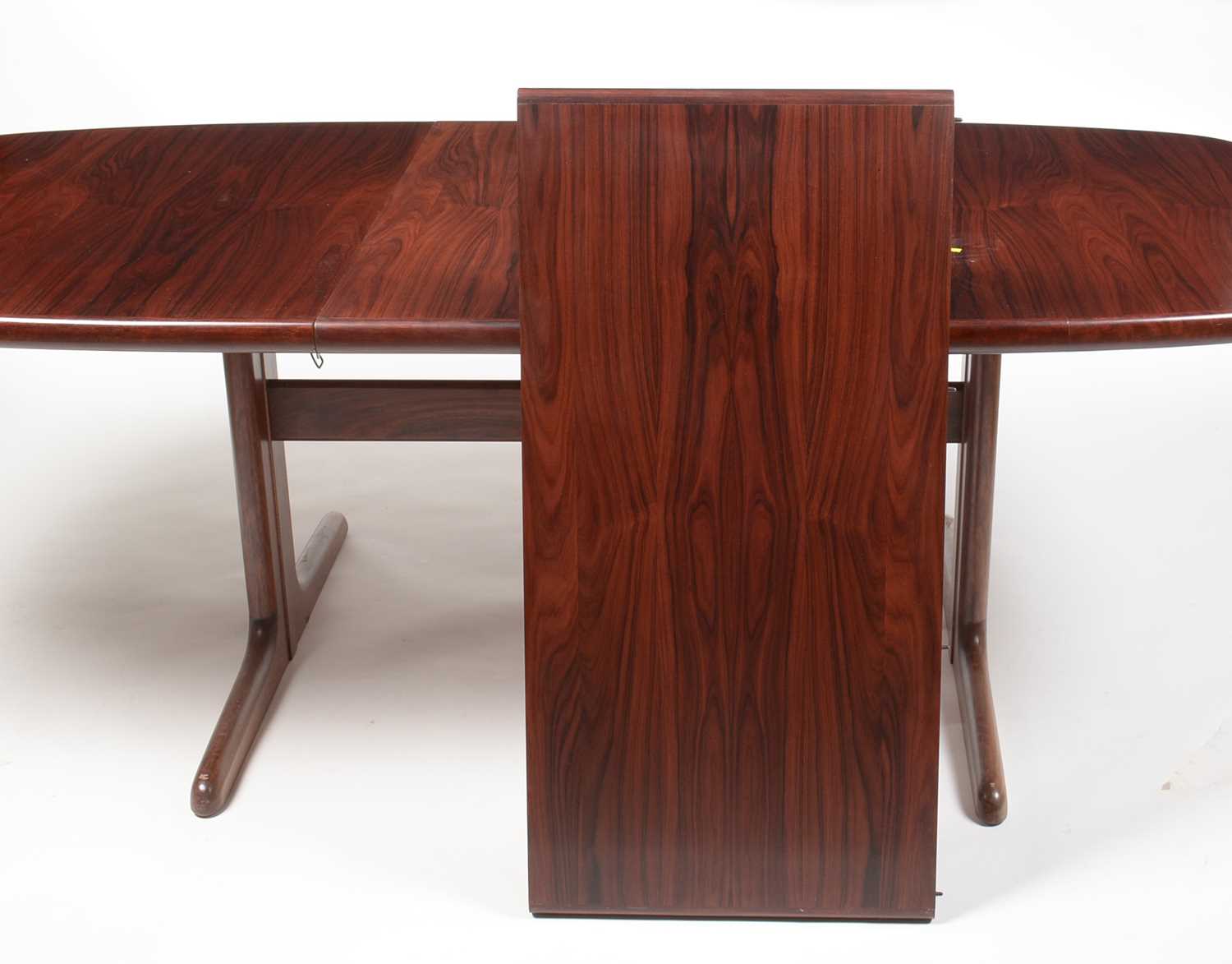 Danish Skovby rosewood sideboard and matching extending dining table: and four Farstrup beech chair - Image 9 of 15