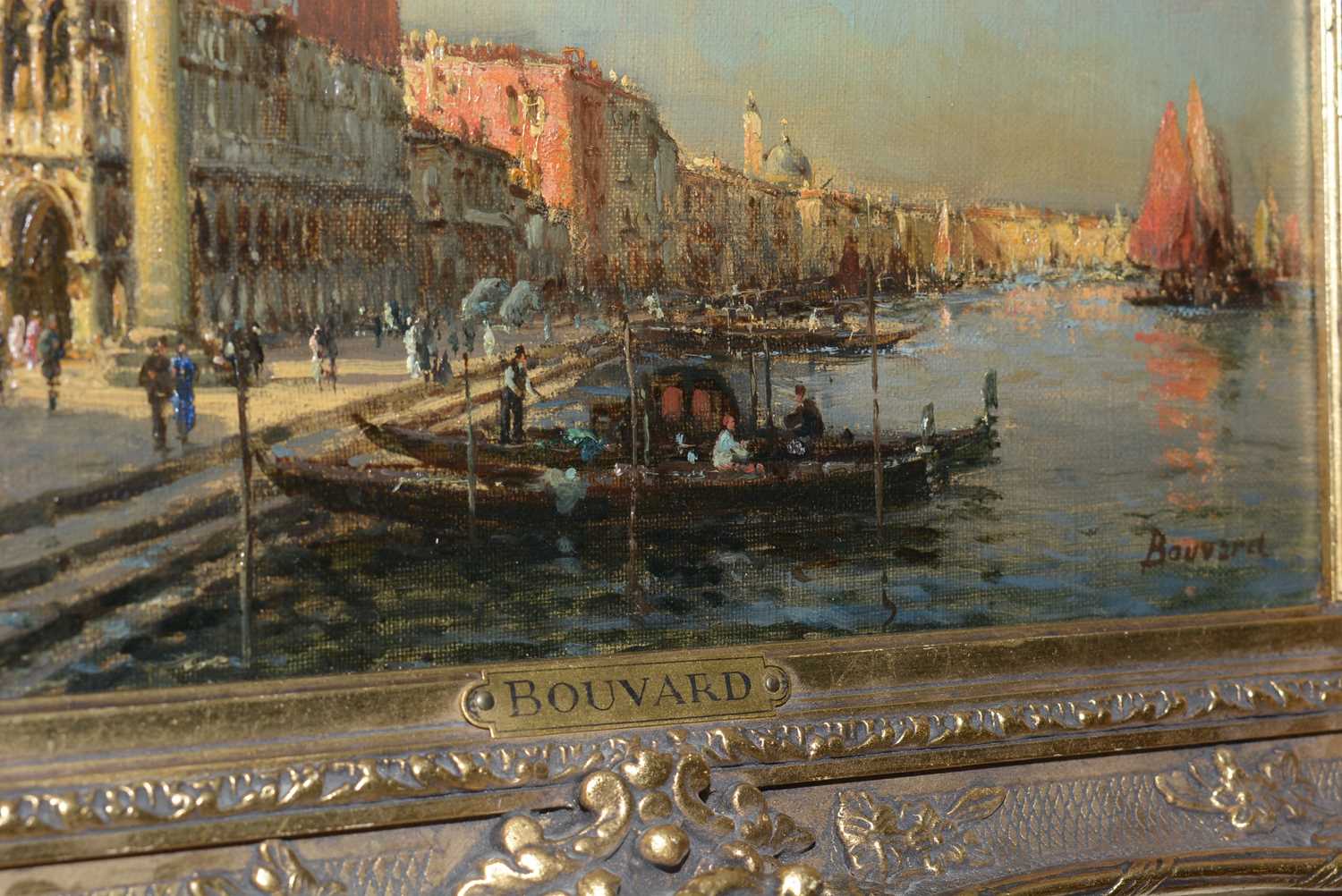 Antoine Bouvard - Venice at Dusk | oil - Image 10 of 10