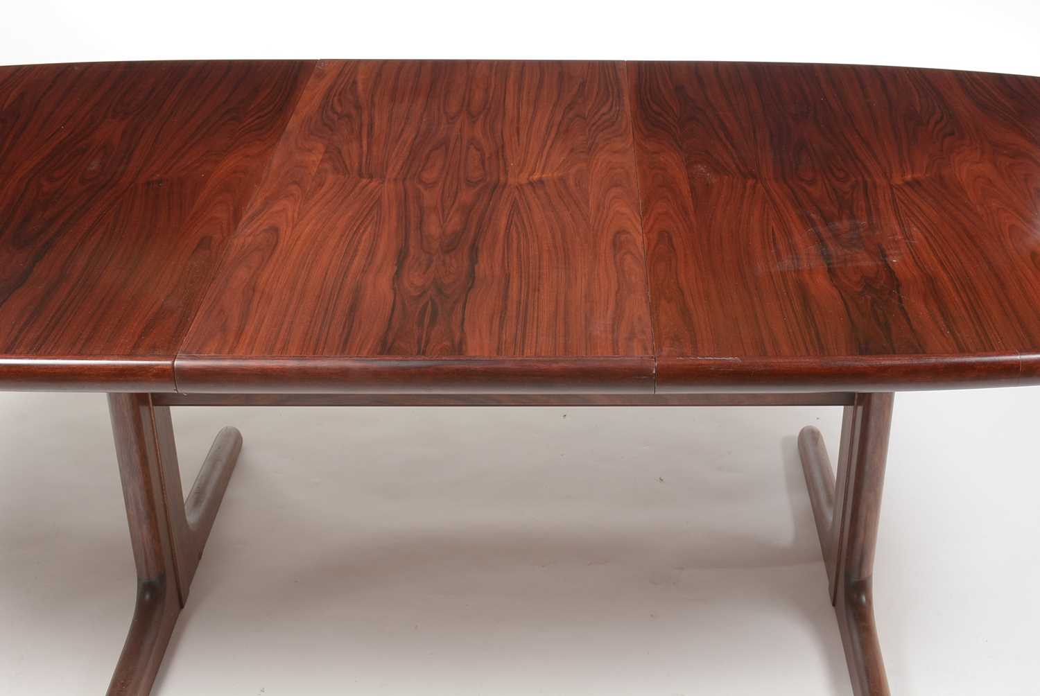 Danish Skovby rosewood sideboard and matching extending dining table: and four Farstrup beech chair - Image 11 of 15