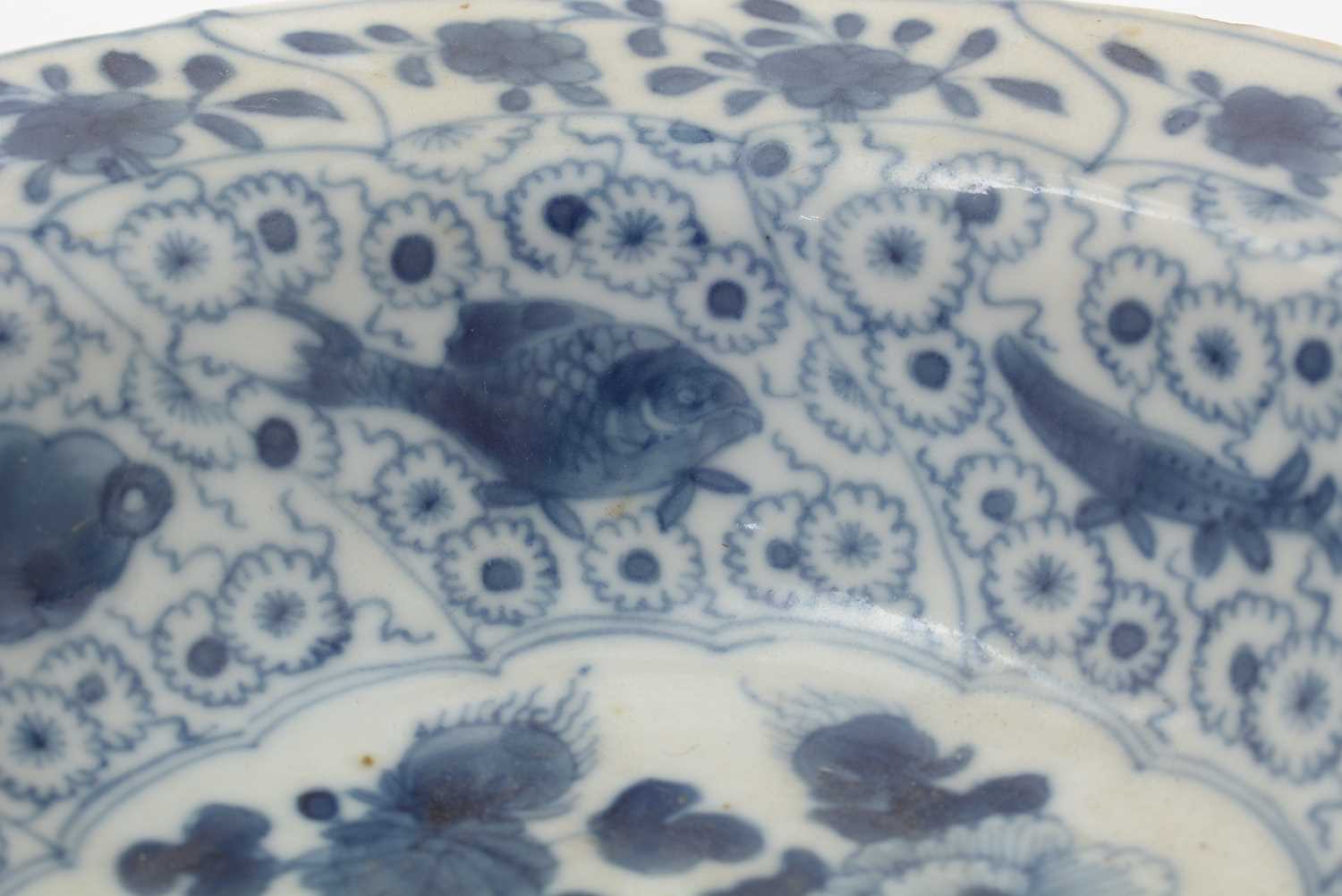 Kangxi blue and white bowl with European metal mounts - Image 7 of 26