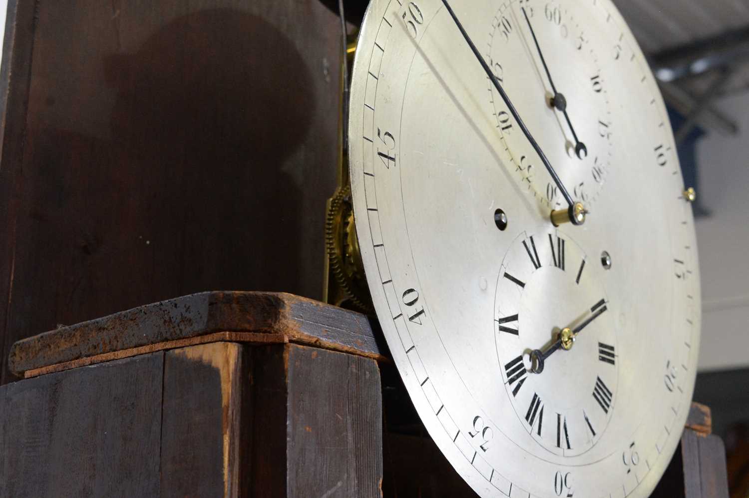 A Victorian inlaid mahogany striking domestic longcase regulator, - Image 7 of 11