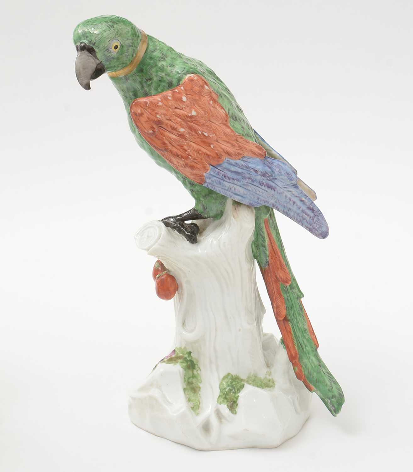 Pair of late 19th Century Continental porcelain parrots. - Image 14 of 24