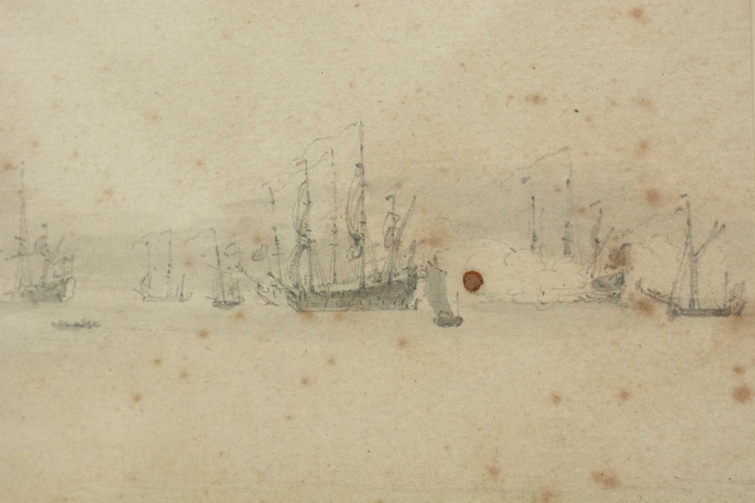 Willem Van de Velde, The Younger - The Dutch Fleet in the Thames | pencil - Image 13 of 16