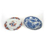 Dutch Delft charger, Chinese 'Imari' charger