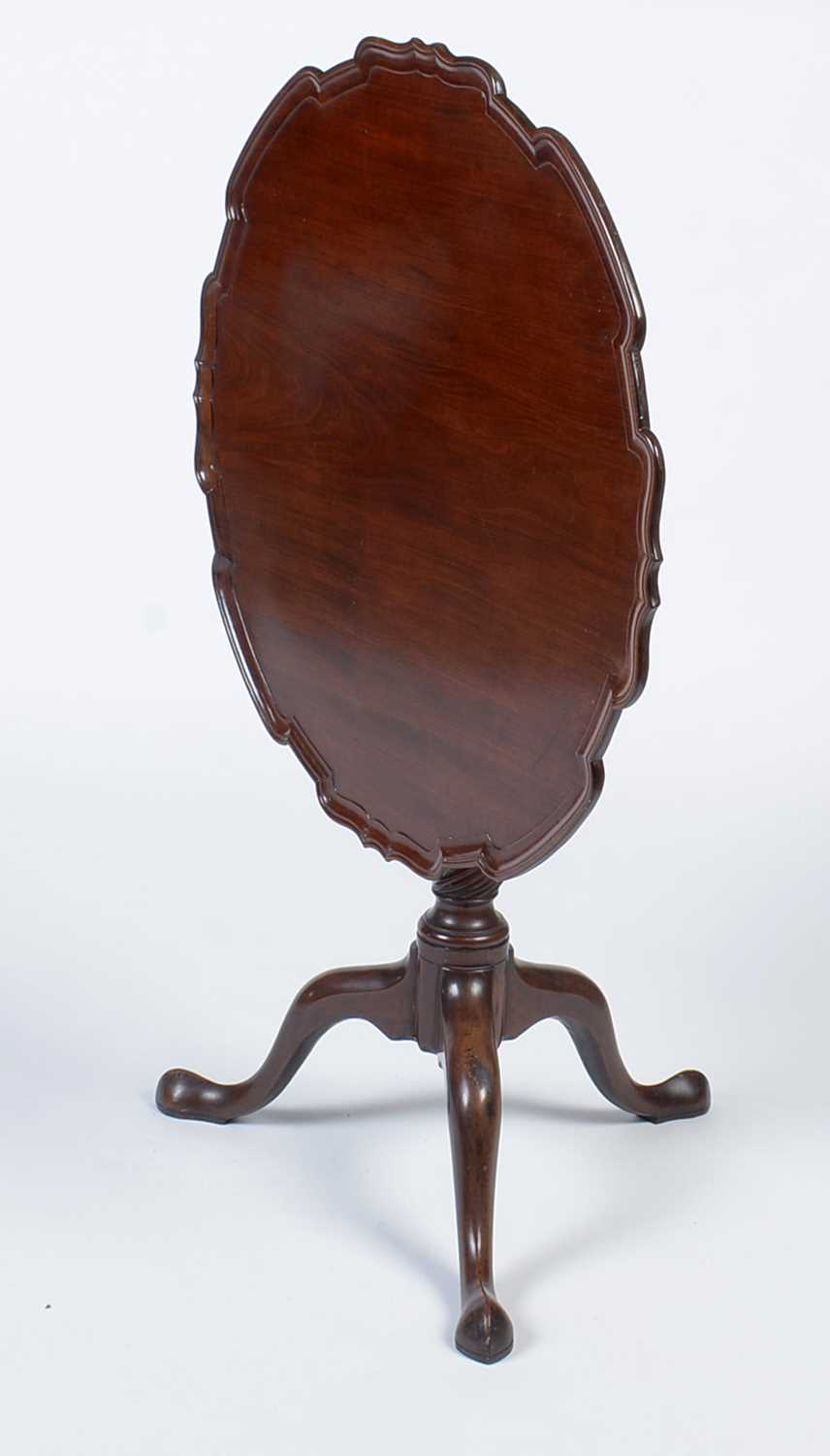 A George III mahogany tilt-action tripod table. - Image 2 of 2