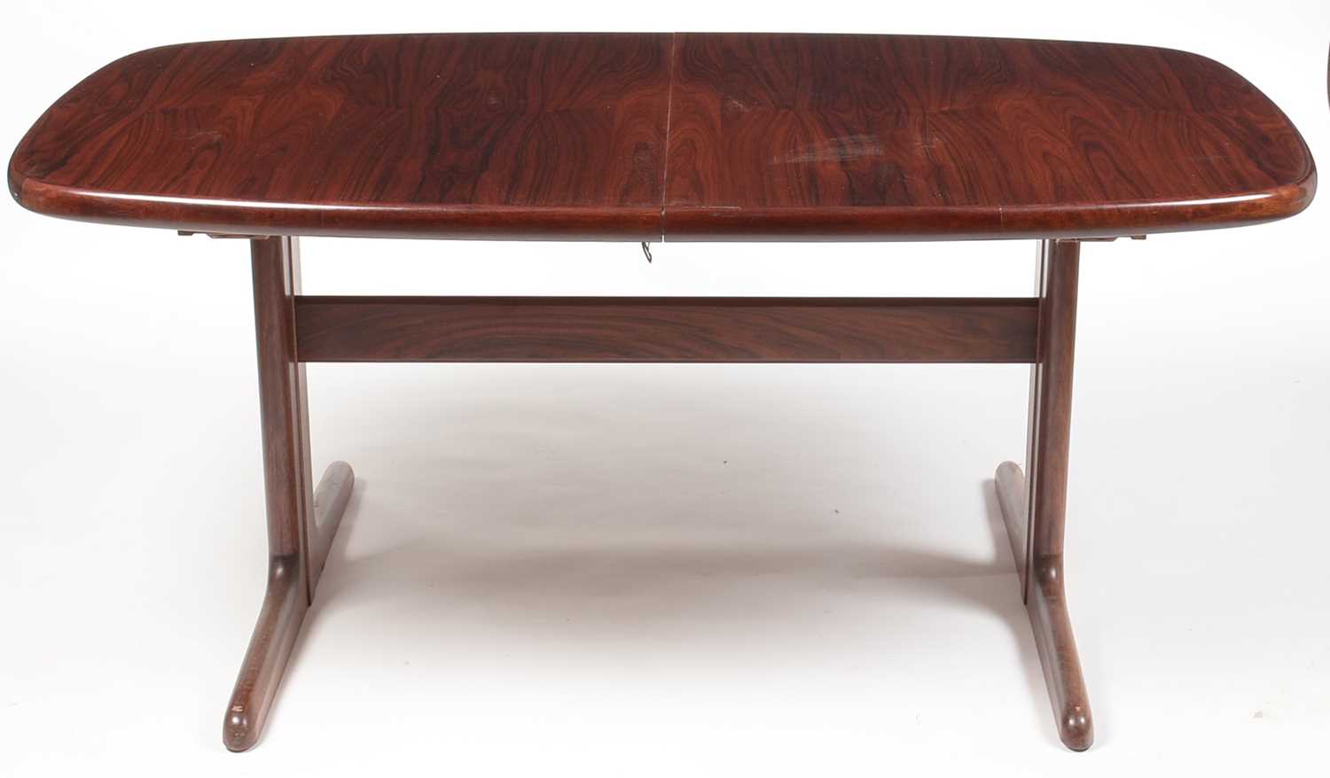 Danish Skovby rosewood sideboard and matching extending dining table: and four Farstrup beech chair - Image 7 of 15