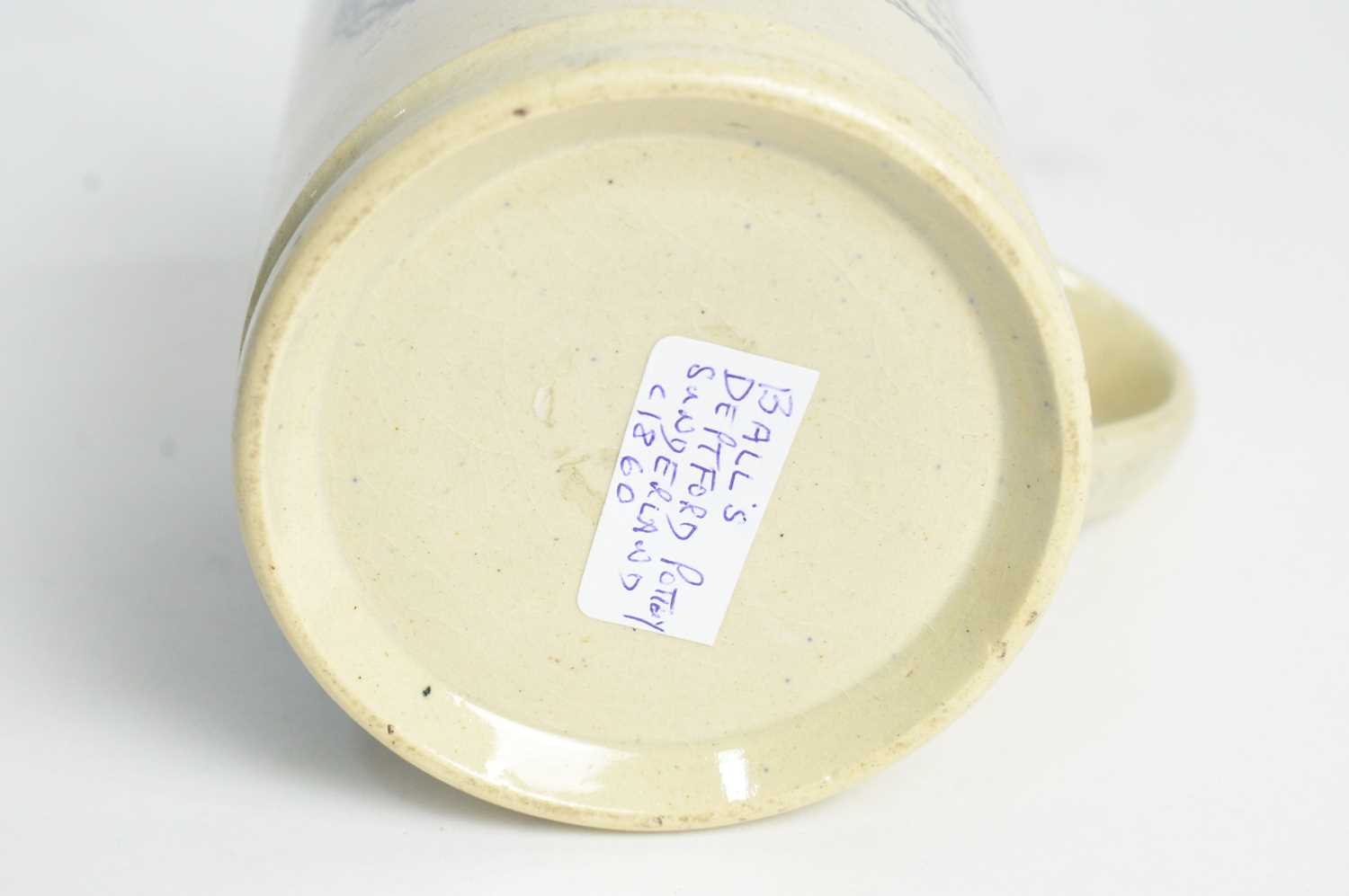 Newcastle Pottery Creamware frog mug, and a Balls Deptford frog mug - Image 5 of 8